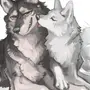 Картинки волков аниме