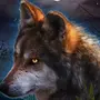 Волка в профиль