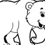 Картинка медведя раскраска