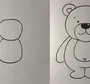 Легкие рисунки медвежонка