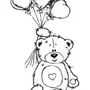 Медведь на 8 марта рисунок