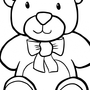 Рисунок игрушки медведя