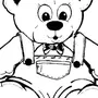 Рисунок игрушки медведя