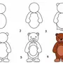 Рисунки медведя для срисовки легкие и красивые