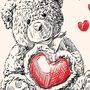 Медведь С Сердцем В Руках Рисунок