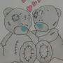 Медведь С Сердечком Рисунок Карандашом