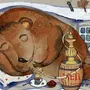 Медведь В Берлоге Рисунок