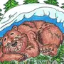 Медведь В Берлоге Рисунок
