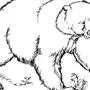 Медведь рисунок контур