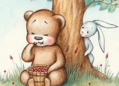 Медведь и заяц картинки