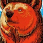 Медведь в ушанке рисунок