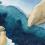 Картинка белый медведь на льдине