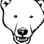 Простой рисунок белого медведя