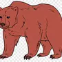 Бурый медведь рисунок