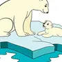 Северный медведь рисунок