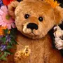 Медведь с цветами картинки