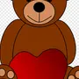Медвежонок С Сердечком Картинки
