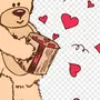 Медвежонок с сердечком картинки