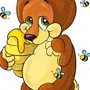 Медведь с медом картинки