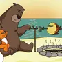 Медведь и лиса картинки