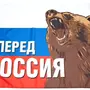 Русский медведь с флагом