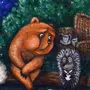 Медведь И Ежик Картинки
