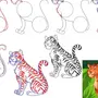 Тигр рисунок карандашом для детей