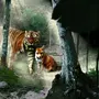 Лиса и тигр картинки вместе