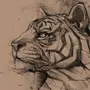 Тигр Векторный Рисунок
