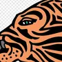 Тигр в профиль рисунок