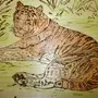 Рисунок Для Выжигания Тигр
