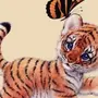 Рисунок милый тигренок