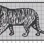 На клетку рисунок тигра