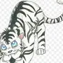 Белый Тигр Рисунок