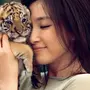 Картинка Девушка С Тигром