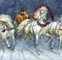 Тройка Лошадей Зимой