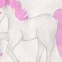 Конь С Розовой Гривой Картинки Для Срисовки