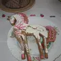 Конь с розовой гривой пряник