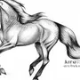 Стоящая Лошадь Рисунок