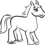 Лошадь картинка рисунок для детей
