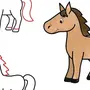 Лошадь Картинка Рисунок Для Детей