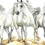 Тройка Лошадей Рисунок