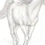 Лошадь картинка карандашом