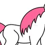 Лошадь с розовой гривой рисунок