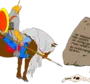 Богатырь на коне рисунок