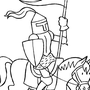 Рыцарь На Лошади Рисунок