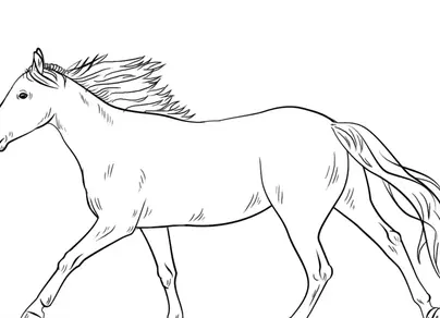 Лошадь детский рисунок
