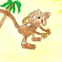 Рисунок к рассказу обезьяна