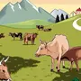 Корова картинки для детей нарисованные