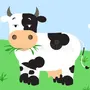 Корова картинки для детей нарисованные